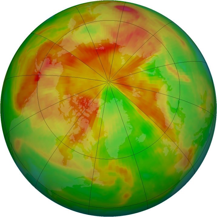 Arctic ozone map for 04 May 2001
